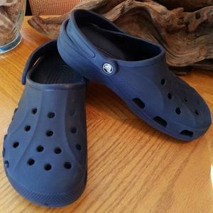 Crocs Baya Espresso Blue Unisex Clogs Slingback
